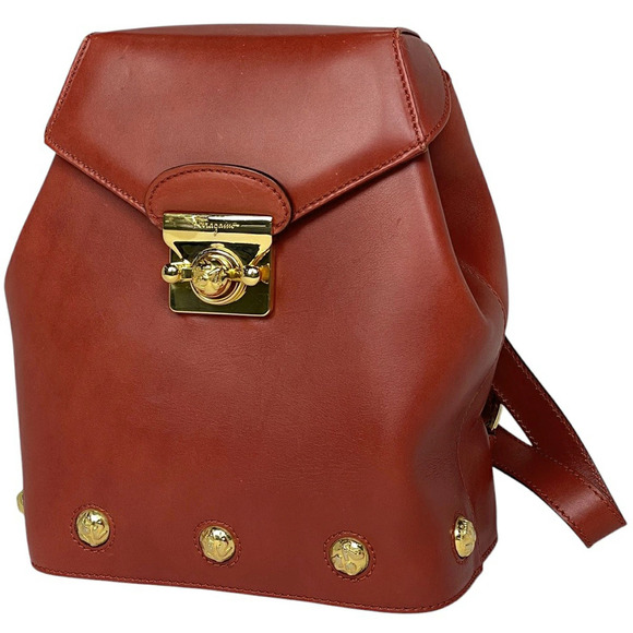 Salvatore Ferragamo Handbags - Salvatore Ferragamo logo Backpack Rucksack Daypack rucksack daypack leather red